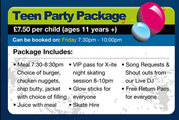 Teen Party Packages